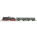 HO TRAIN STARTER SET - PASSENGER TRAIN WITH STEAM LOCO WITH TENDER AND 2 WAGONS - PIKO